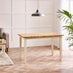 Salcombe Extending Rectangular Wooden Table with 2 Whitby Chairs & 1 Small Bench