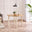 Salcombe Round Oak and Cream Solid Wood 4 Seater Dining Table