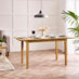 Salcombe Extending Oak Effect Wooden Table & 6 Whitby Dining Chairs