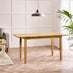 Salcombe Extending Oak Effect Wooden Table & 2 Tenby Benches