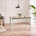Salcombe Extending Light Grey Wooden Table & 6 Whitby Dining Chairs