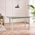 Salcombe Extending Light Grey Wooden Table with 2 Whitby Chairs & 2 Large Benches
