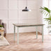 Salcombe Extending Light Grey Wooden Table with 2 Whitby Chairs & 1 Small Bench