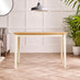 Salcombe Small Rectangular Wooden Table & Tenby Small Bench