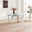 Skye Round White Marble Glass and Metal 6 Seater Dining Table