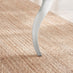 Skye Round White Marble Effect Dining Table & 6 Grey Velvet Belgravia Chairs