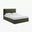 Tilly Green Fabric Ottoman Double Bed Frame