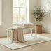 Tobermory Rectangular Whitewash & White Wood Dining Bench