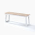 Tobermory Rectangular Whitewash & White Wood Dining Bench