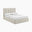 Trifle Beige Boucle Fabric Ottoman King Size Bed Frame