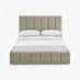 Trifle Taupe Velvet Ottoman King Size Bed Frame
