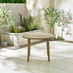 Tari & Hamburg Wood 4 Seat Round Table Garden Dining Set