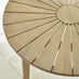Tari Wood 4 Seat Round Garden Dining Table