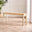 Tenby Cream and Oak Solid Wood Large Dining Bench