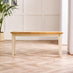 Salcombe Small Rectangular Wooden Table & Tenby Small Bench
