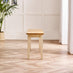 Tenby Cream and Oak Solid Wood Small Dining Bench