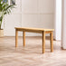 Tenby Oak Effect Solid Wood Small Dining Bench