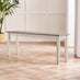 Salcombe Extending Light Grey Wooden Table with 4 Whitby Chairs & 1 Large Bench