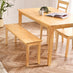 Tenby Oak Effect Solid Wood Large Dining Bench