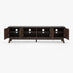 Vienne Walnut Wood Effect 3 Door Large Storage TV Stand