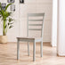 Salcombe Extending Light Grey Wooden Table with 2 Whitby Chairs & 1 Small Bench