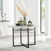 Adley Round Grey Concrete Effect Dining Table 4 Tan Faux Leather Delos Chairs