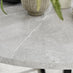 Adley Round Grey Concrete Effect Dining Table 4 Beige Delos Chairs
