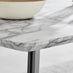 Andria Black Leg Marble Effect Dining Table and  6 Cappuccino Milan Black Leg Chairs