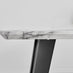 Andria Black Leg Marble Effect Dining Table and  6 Cappuccino Milan Black Leg Chairs