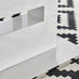 Arezzo Rectangular White High Gloss Large Extending 6-8 Seater Dining Table