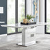 Arezzo Large Extending Dining Table and 6 Cappuccino Lorenzo Chairs