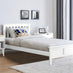 Azure White Solid Pine Single Bed Frame