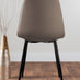 Koko Walnut Effect Round Dining Table & 4 Cappuccino Corona Black Leg Chairs