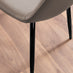 Koko Walnut Effect Round Dining Table & 4 Cappuccino Corona Black Leg Chairs