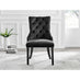 Giovani 6 Black Dining Table & 6 Black Belgravia Black Leg Chairs