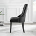 Leonardo Black Leg Glass Dining Table & 4 Black Belgravia Black Leg Chairs