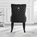 Imperia 4 Grey Dining Table and 4 Black Belgravia Black Leg Chairs