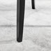Leonardo Black Leg Glass Dining Table & 4 Black Belgravia Black Leg Chairs