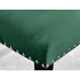 2x Belgravia Green Velvet Knockerback Dining Chairs Black Legs