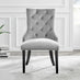 Imperia 4 Black Dining Table and 4 Grey Belgravia Black Leg Chairs