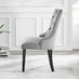 Giovani 4 Black Dining Table & 4 Grey Belgravia Black Leg Chairs