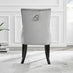Imperia 4 Grey Dining Table and 4 Grey Belgravia Black Leg Chairs