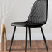 Koko Walnut Effect Round Dining Table & 4 Black Corona Black Leg Chairs