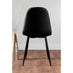 Koko Walnut Effect Round Dining Table & 4 Black Corona Black Leg Chairs
