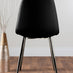 Novara Chrome Metal Round Glass Dining Table And 4 Black Corona Silver Dining Chairs
