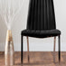 Pivero White High Gloss Dining Table And 4 Black Isco Chairs Set