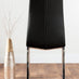 Pivero White High Gloss Dining Table And 4 Black Isco Chairs Set