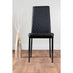 Kylo Brown Wood Effect Dining Table & 4 Black Milan Black Leg Chairs