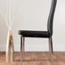 Imperia White High Gloss Dining Table And 6 Black Milan Chairs Set