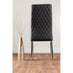 Imperia Grey Modern High Gloss Dining Table And 6 Black Milan Dining Chairs Set